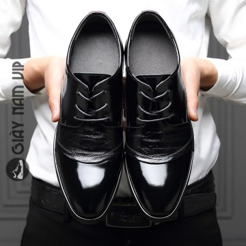 Bí quyết “ăn gian” chiều cao khi chọn giày da nam cho anh chàng nấm lùn