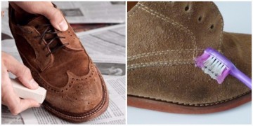 Tổng hợp các vết bẩn thường gặp với giày da lộn nam và cách xử lý