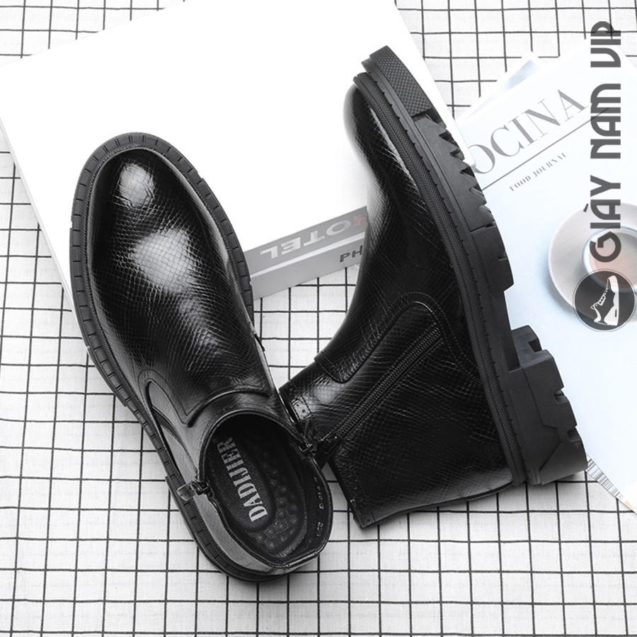PEDRO - Giày boots nam cổ cao thắt dây thời trang